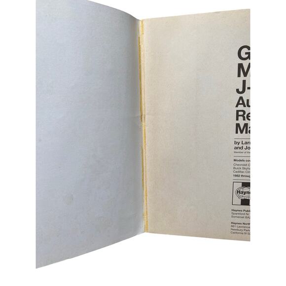 Haynes General Motors Repair Manual 1982-1994 #38015(766) Reference Book - Picture 3 of 10